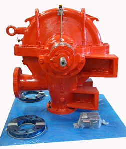 Compact Split Case Ship’s Fire Pump used for Firefighting Application