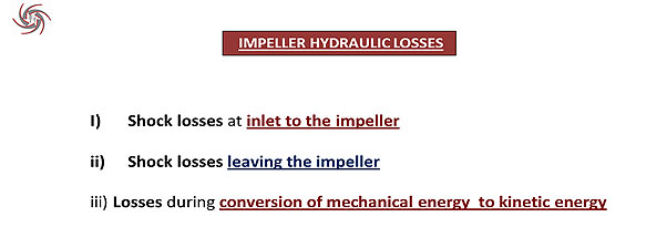 Impeller Hydraulic Losses