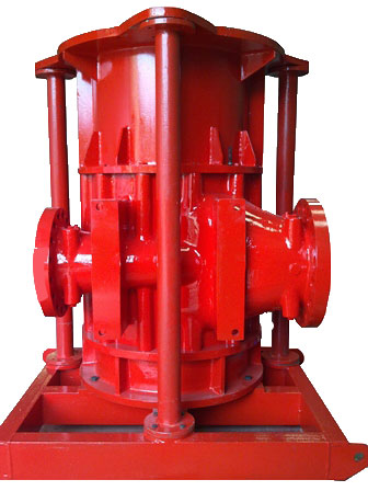 FPSO Vertical fire water pump 10″x12″x25″ in ductile NiResist. Specila construction to ensure vibration free operation
